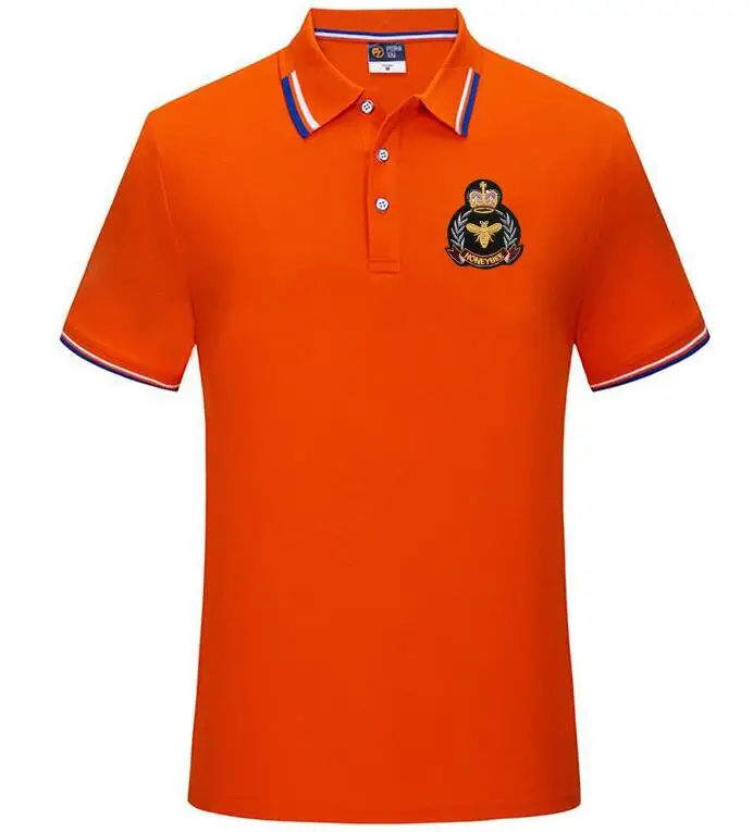 

2021 вышитые рубашки поло мужская мода стиль прямой короткий рукав высококачественное хлопковое поло