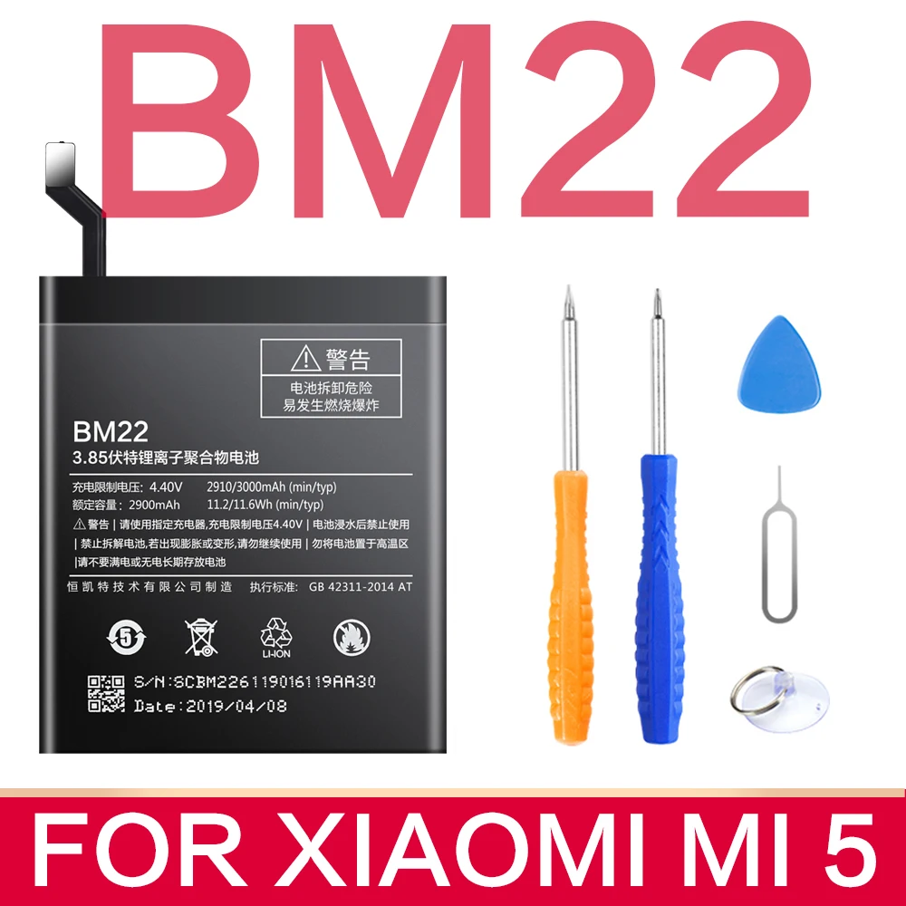 Аккумулятор SIYAA для Xiaomi Redmi Note 2 3 3S 3X 4 4X 4A 5 5A 7 Pro Mi 5S 5X 6 8 9 Mix F1 BM47 BM46 BN41 BN43 BM22 BN31Bateria |