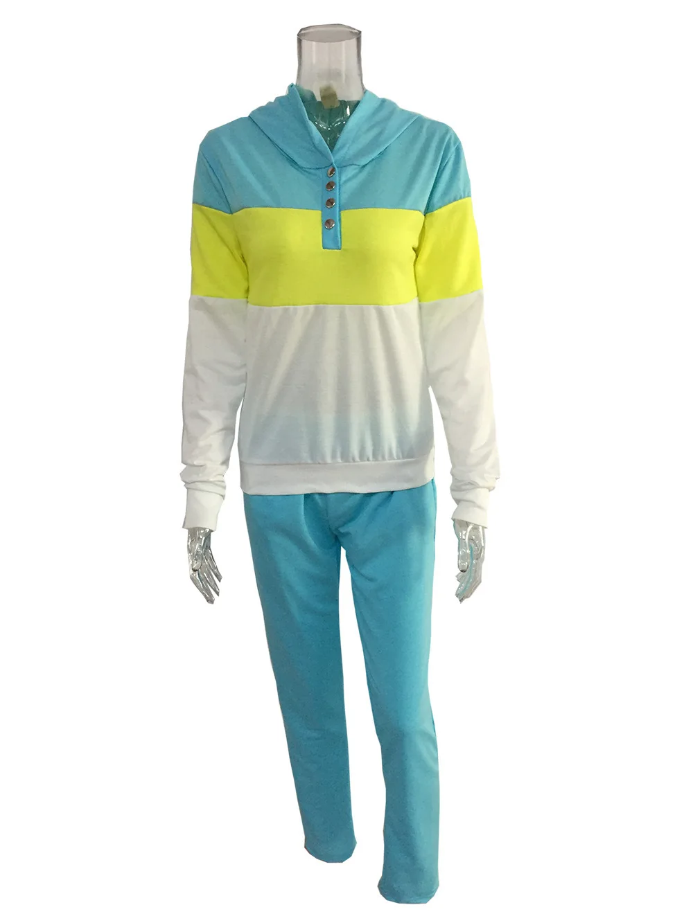 

Patchwork red white 2020 New Design Fashion Hot Sale Suit Set Women Tracksuit Two-piece Style Outfit Sweatshirt Sport Wear