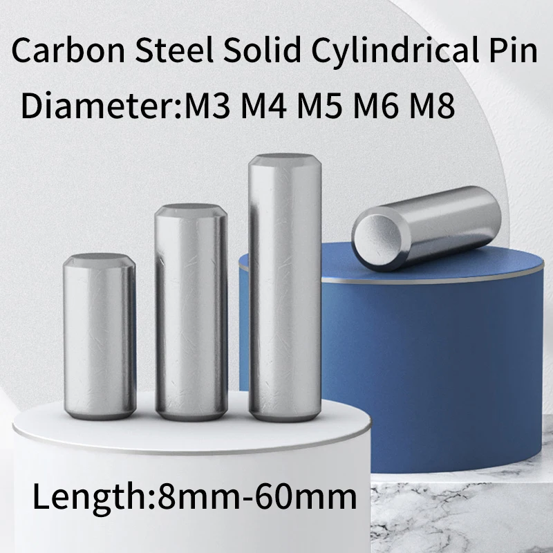 

A3 Carbon Steel Pin Cylindrical Pin Solid Locating Pin M3 M4 M5 M6 M8