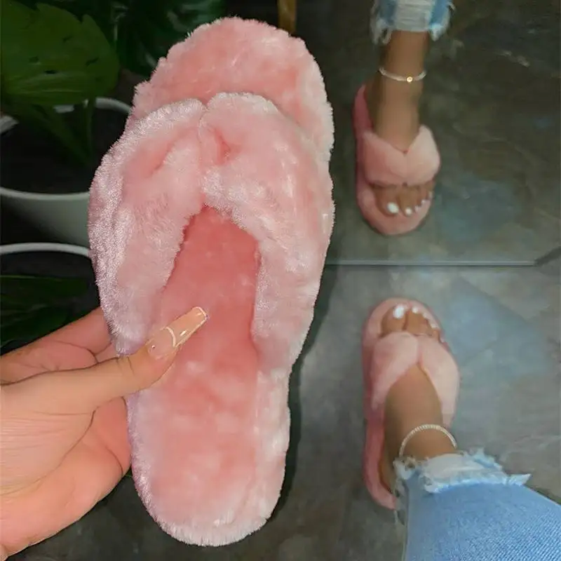 Модные зимние Вьетнамки Женские домашние тапочки из натуральной овечьей кожи