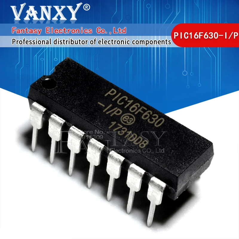 5 шт. Φ/P DIP14 PIC16F630-I DIP PIC16F630 DIP-14 16F630 новая и оригинальная интегральная схема |