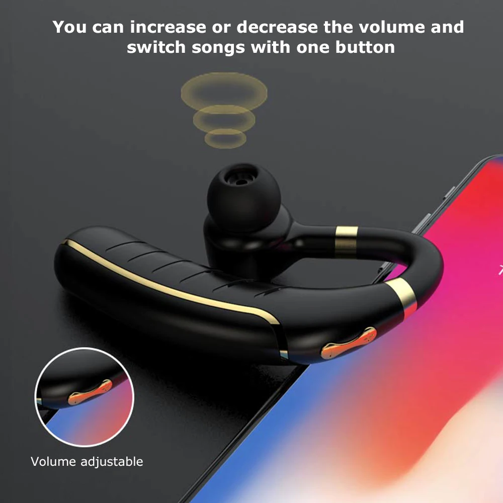 Беспроводная гарнитура FC1 с Bluetooth 5 0 деловой наушник крючком шумоподавление