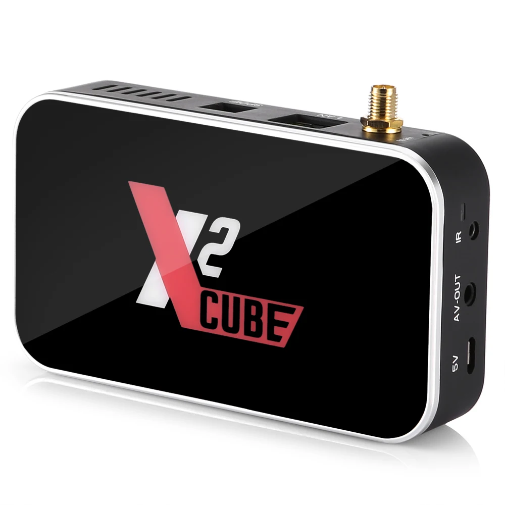 X2 Cube Android 9 0 Smart tv Box Amlogic S905X2 2GB DDR4 16GB rom 2 4G/5G WiFi 1000M медиаплеер с