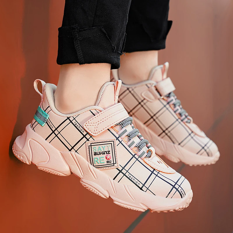 Zapatillas deportivas antideslizantes para ni&ntilde;o y ni&ntilde;a, deportivas informales de EVA, fondo suave, botines para correr al aire libre, suministros de actividades-4