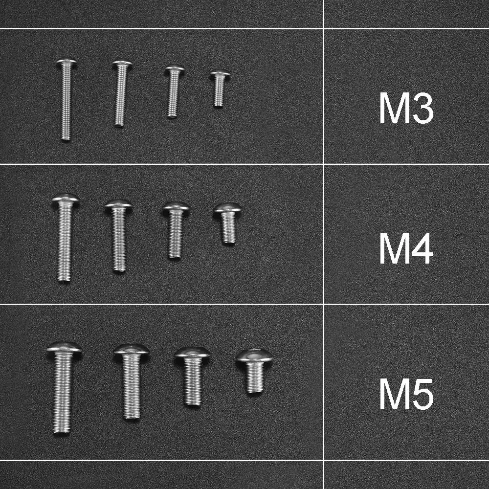 Набор винтовых гаек M3 M4 M5 500 шт. набор винтов и в ассортименте с прозрачной
