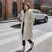 women casual loose short and long hooded windproof warm cotton padded thickening jackets winter parkas solid coats soft outwear