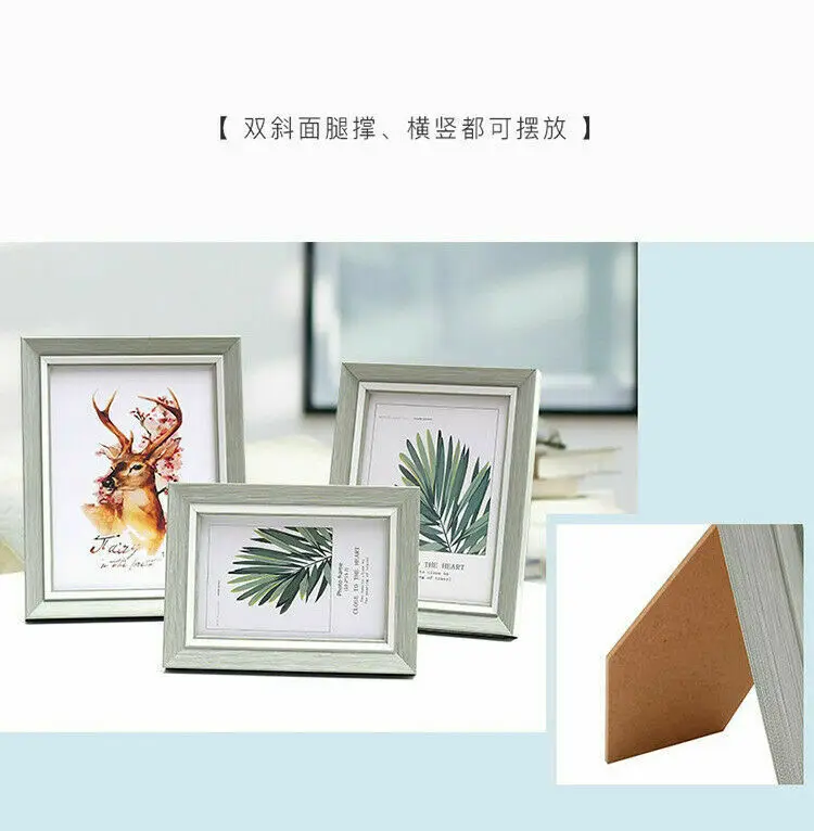 Потрепанная шикарная фоторамка SC/рамка плаката из дуба большой квадратный