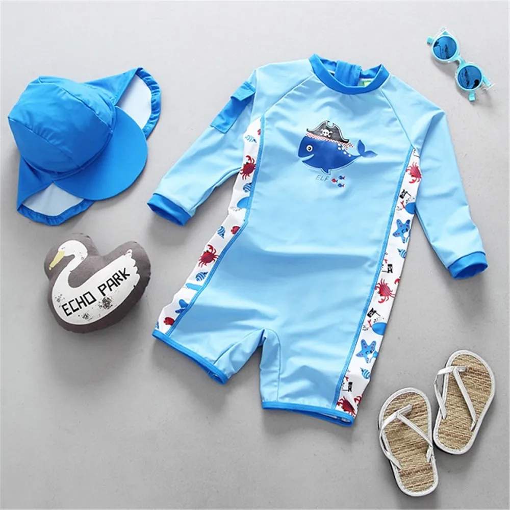 Детский купальник для маленьких мальчиков детский купальный костюм с