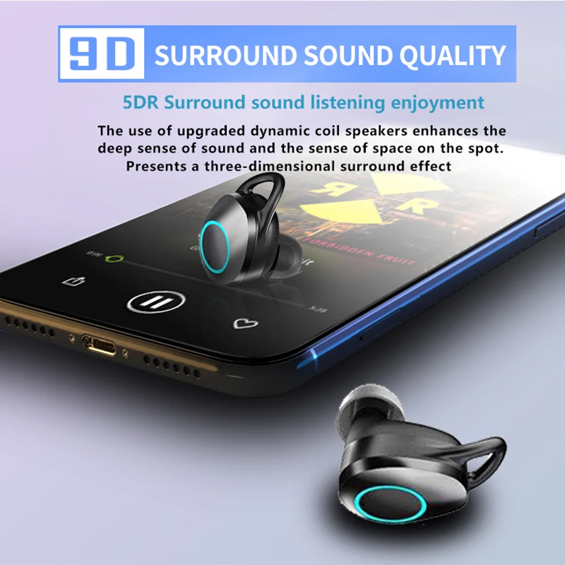 Новые беспроводные наушники Bluetooth игровая гарнитура Спортивная для Xiaomi