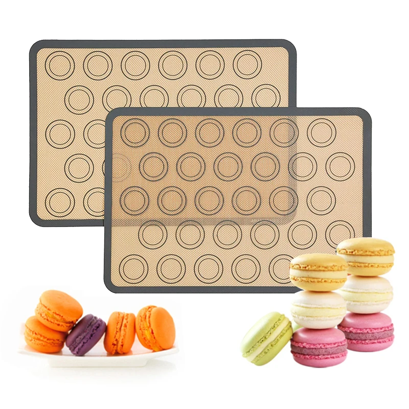 

Silicone Macaron Baking Mat Circle Bake Pans For Macaroon Pastry Cookie Making Professional Grade Non Stick Bake Pans Liner Tool