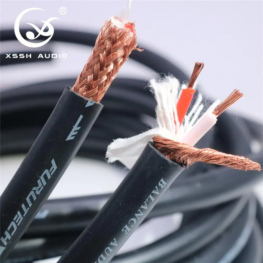 Hi end HIFI XSSH Audio 8 мм ALPHA Series μ P2.1 PCOCC Балансирующий аудиокабель провод линейные