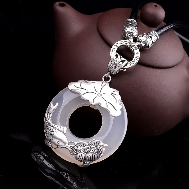 Этнические подвески-рыбки в виде листьев лотоса этническом стиле женское