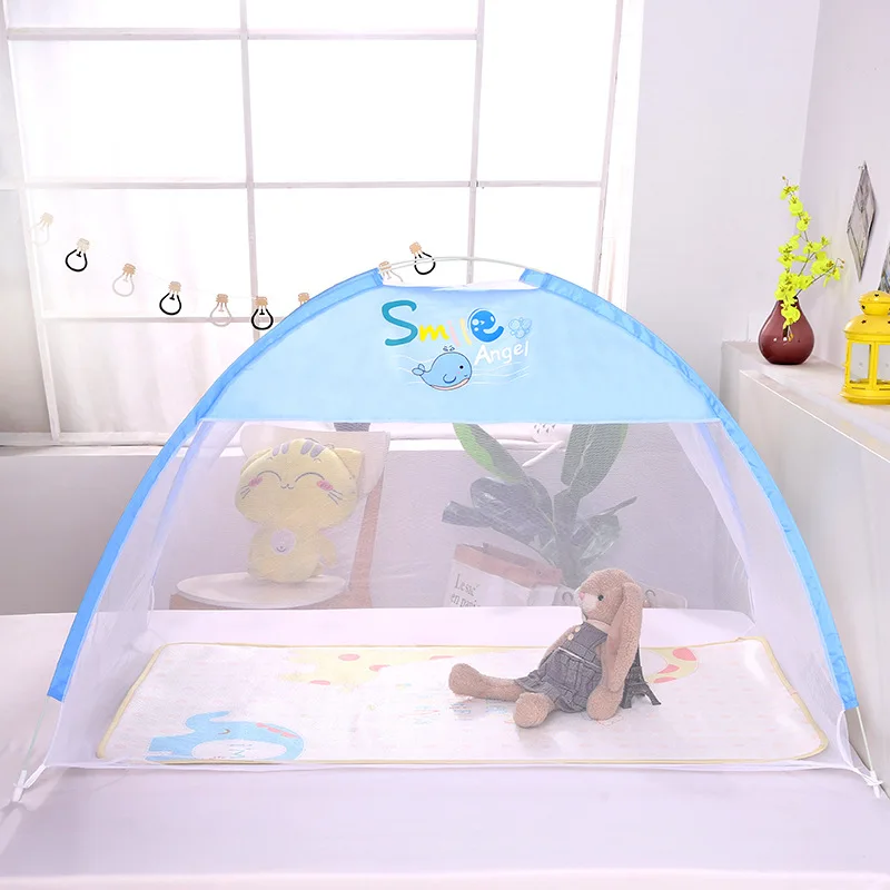 New Portable Baby Crib Mosquito Netting Infant Bed Anti-mosquito Tent Mongolian Yurts Children Mosquito Net Folding Camping images - 6