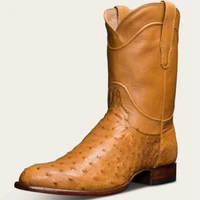 mens boots retro cowboy boots crocodile pattern western cowboy mens shoes large size casual all match mens boots