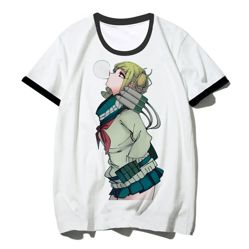 Футболка с принтом Ahegao футболка из химико Тога Waifu мужская и женская Boku No Hero Academia