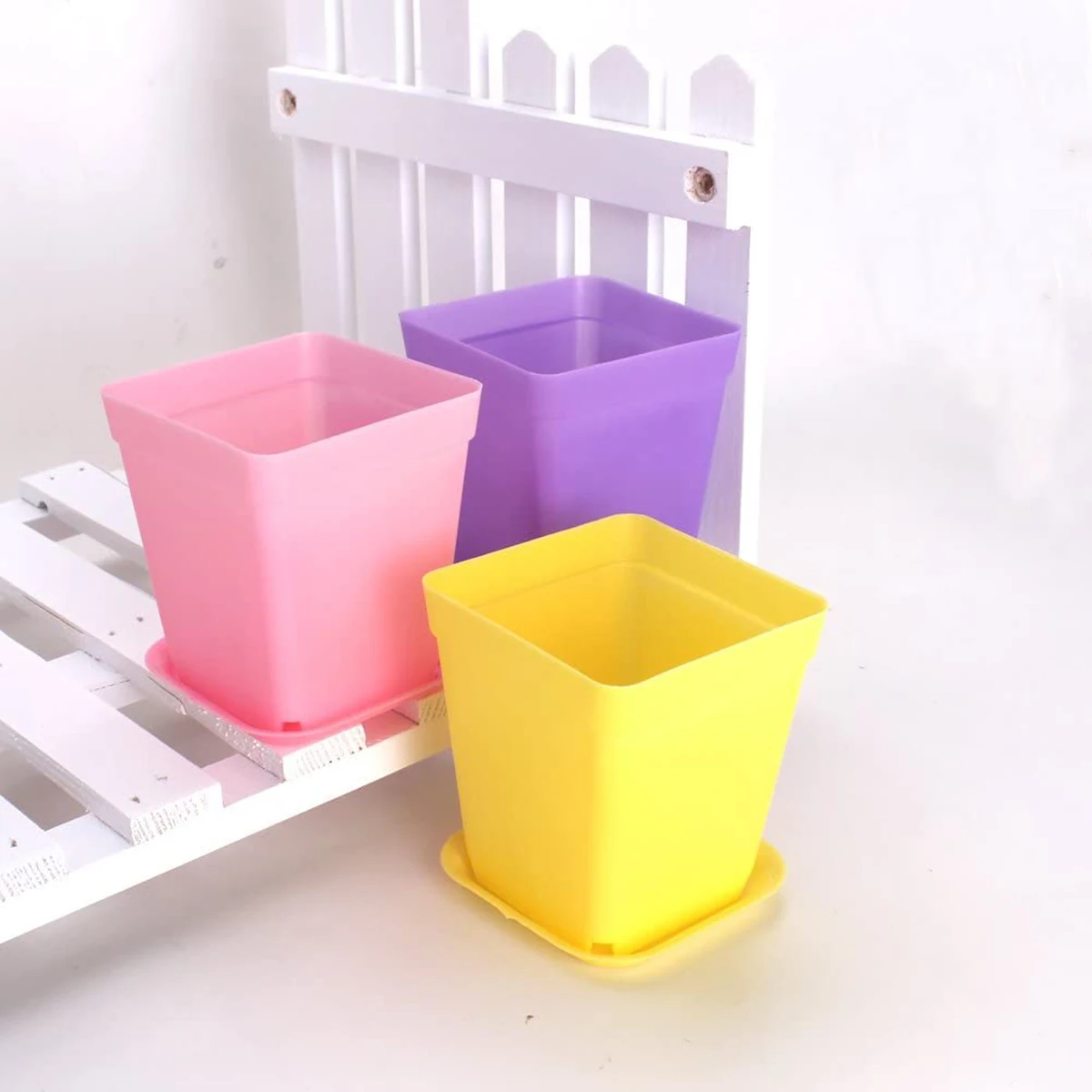 

Flower Flower Pot Pot Colorful With Pots Trays Tool Replacement Home decor Mini
