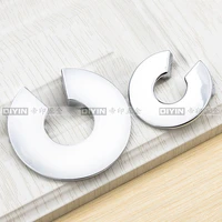 semi circular chrome plated bright handle cabinet door handle c shaped small handle