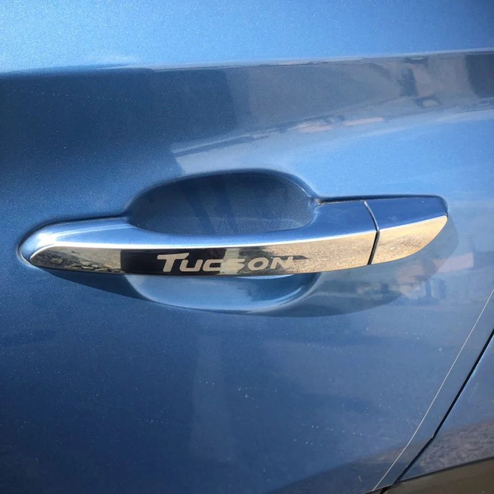 Хромированные наружные дверные ручки Декоративные Чехлы для HYUNDAI TUCSON 2015 2016 2017 2018
