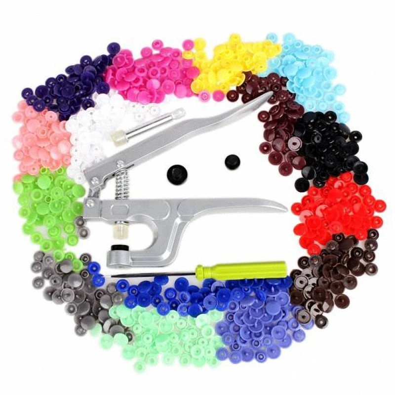 Плоскогубцы для застежки кам кнопка + 150 комплектов T5 пластиковые каучуковые