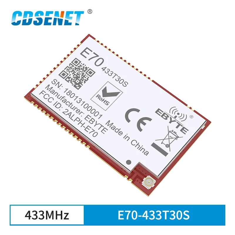 CC1310 433 МГц SMD 1 Вт передатчик беспроводной rf модуль CDSENET E70-433T30S UART Modbus iot мгц