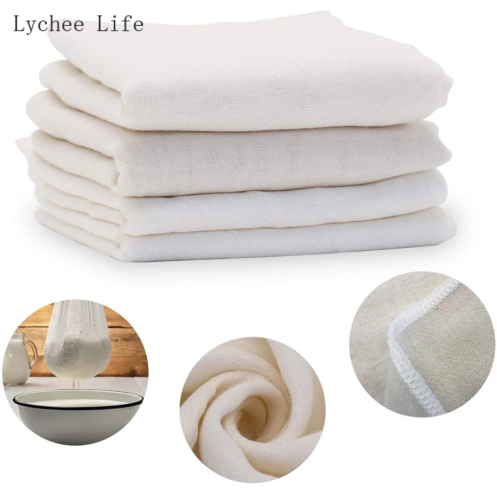 

Lychee Life чизетная ткань, натуральная дышащая хлопковая марля, ткань для сыра для приготовления выпечки