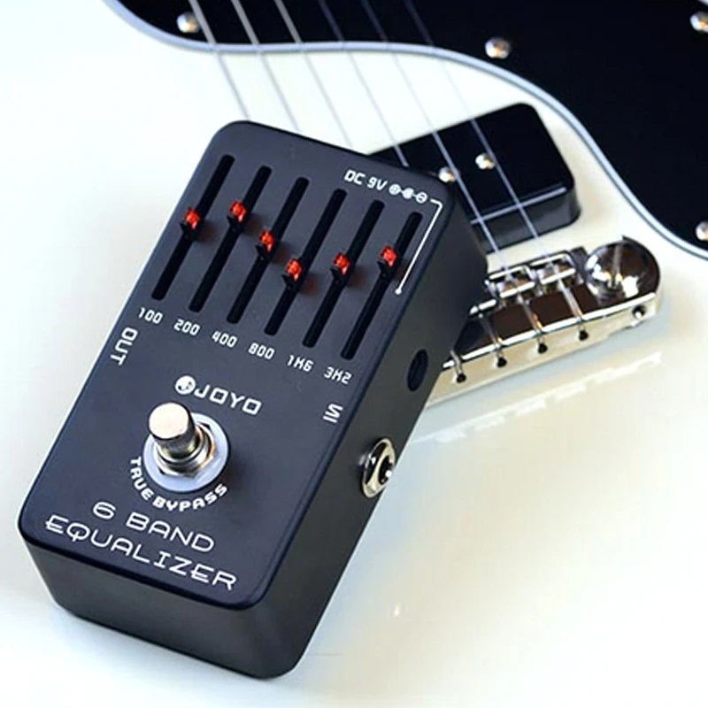 JOYO 6 полос эквалайзер Гитары педали Stompbox отрегулировать Низкая Средняя Высокая