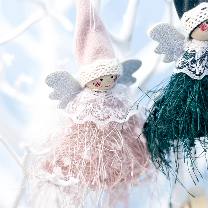 Милый ангел кукла Искусственная елка 2020 подвесное украшение Рождественское для