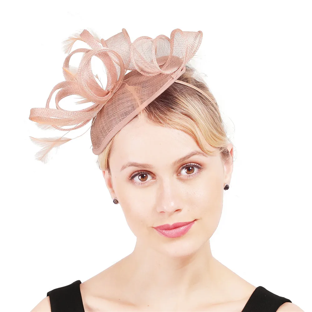 Женская заколка для волос с перьями свадебная Заколка-Вуалетка модный головной