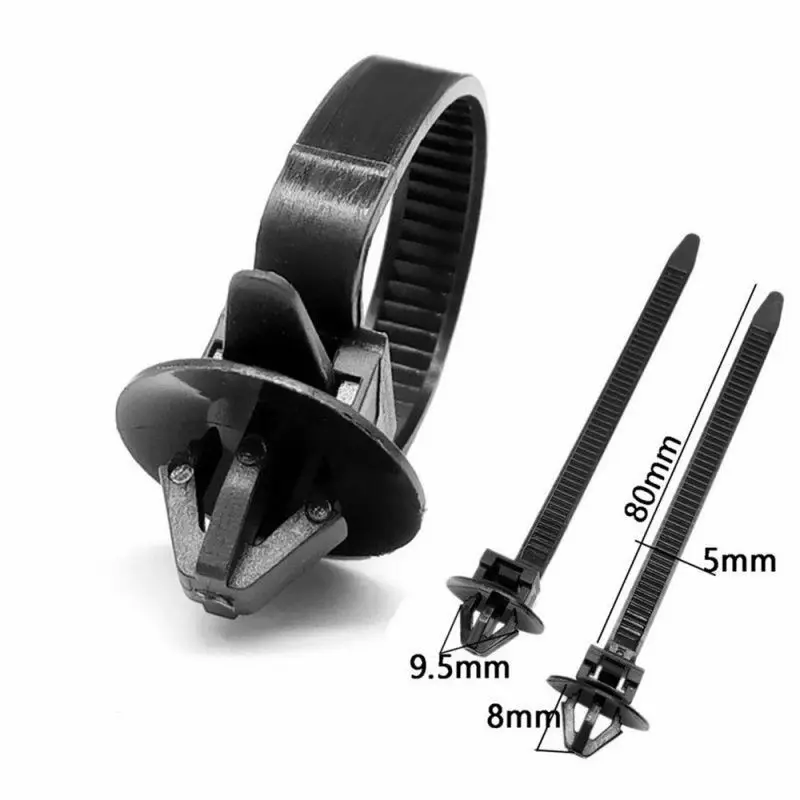 

80mm*5mm Cable Ties 50pcs Accessories Nylon Fastener Clips Car Universal Wire