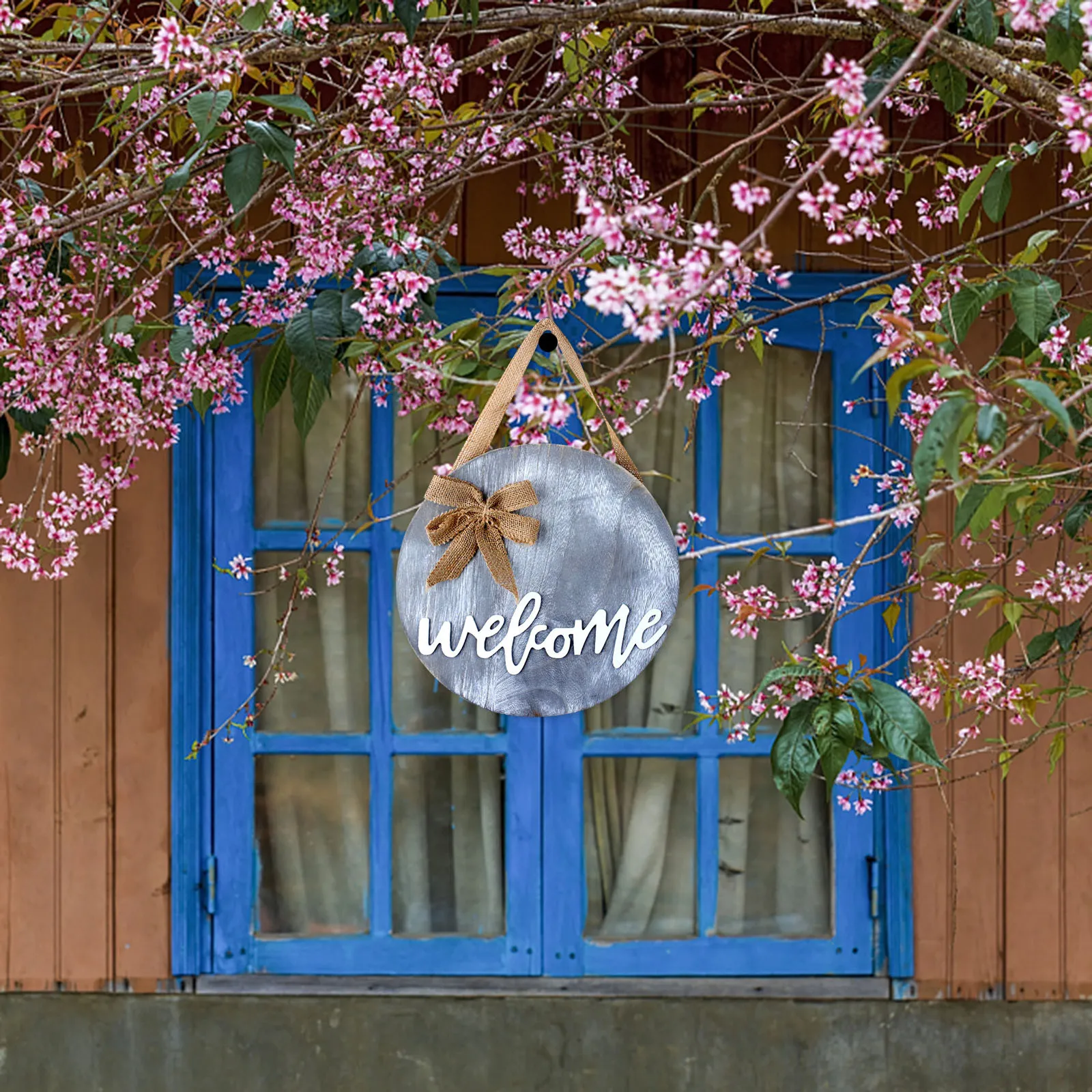 

Creative Wooden Sign Door Decoration Listing Indoor Door Pendant Round Listing Gifts For Home Decor Living Room Door Decoration