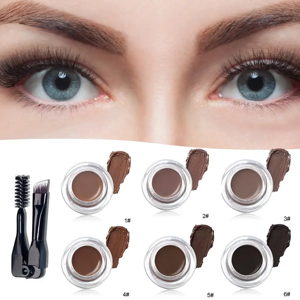 Гелевый крем для бровей Набор водостойкого макияжа с кисточкой длительный срок