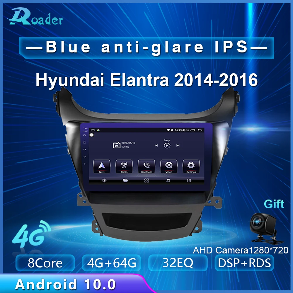 Автомобильный мультимедийный плеер Roader Android 10 0 автомобильный DVD для Hyundai Elantra JK GD MD