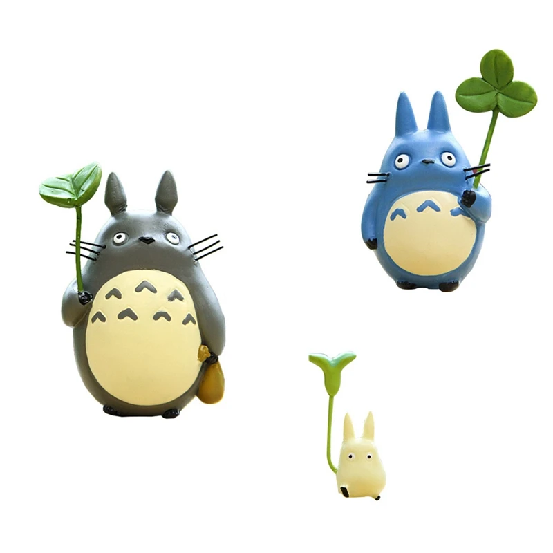 1 шт. Тоторо кукла с маятник рисунком листьев миниатюрные фигурки мультфильм