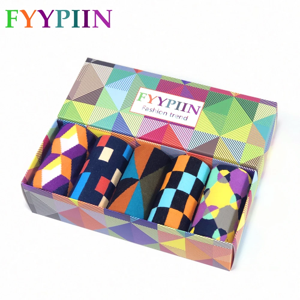 Мужские носки новые рождественские подарки Подарочная коробка хлопковые