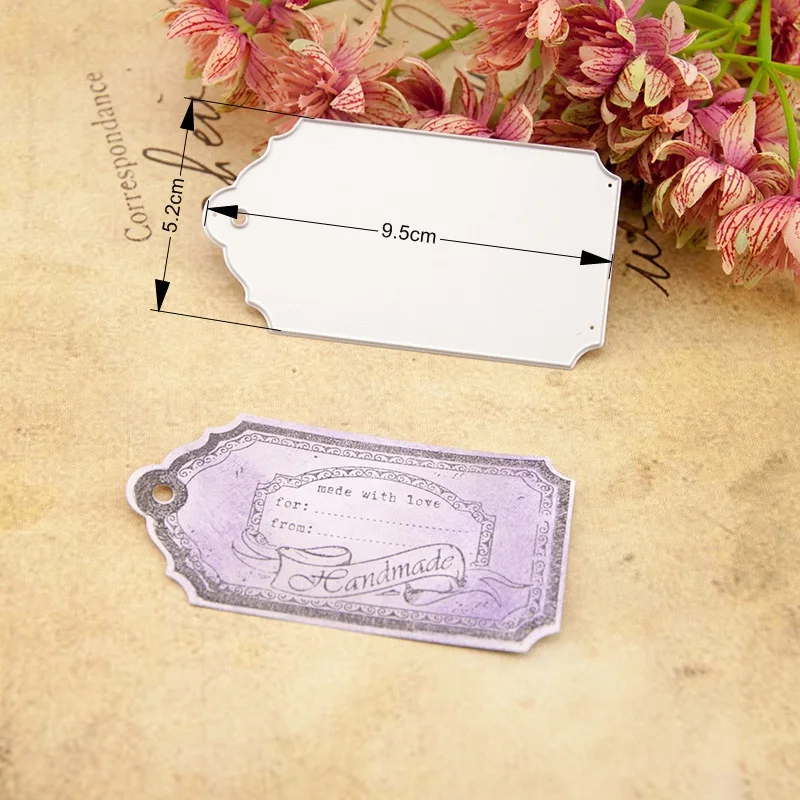 Скрапбукинг Бумажные режущие штампы бирки этикетка N117 | Дом и сад