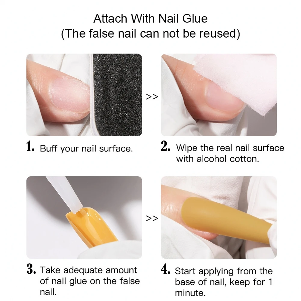 

100Pcs Extra Long Press on Nails Ballerina Coffin False Nails Solid Color Full Cover Fake Nails for DIY Nail Art Salon Women