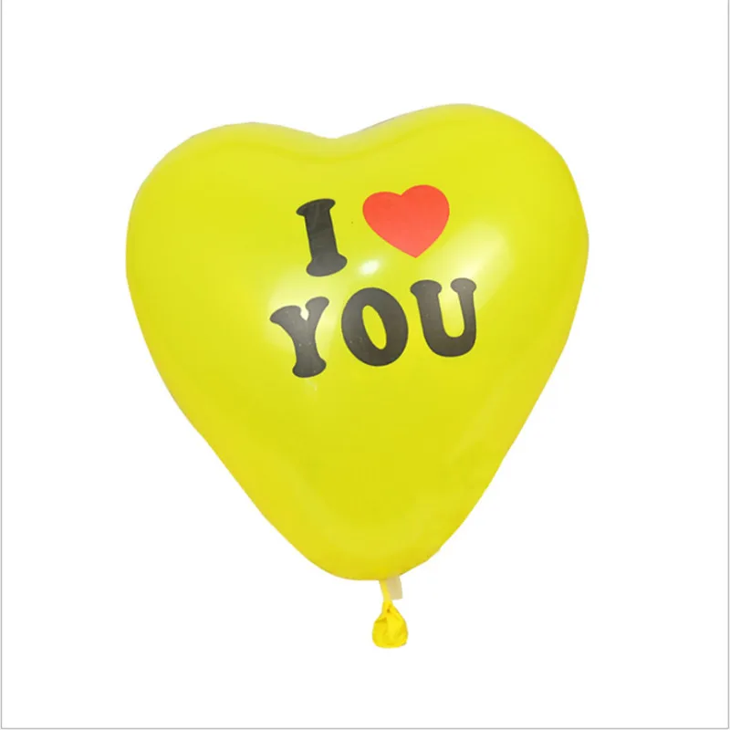 10/30 шт в форме сердца Форма I Love You латексных воздушных шаров с ко Дню Святого