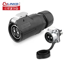 Cnlinko Female Plug Male Socket M28 2 Pin Connector Quick Electrical Waterproof Automotive Aviation Adapter 13mm² 6AWG 50A