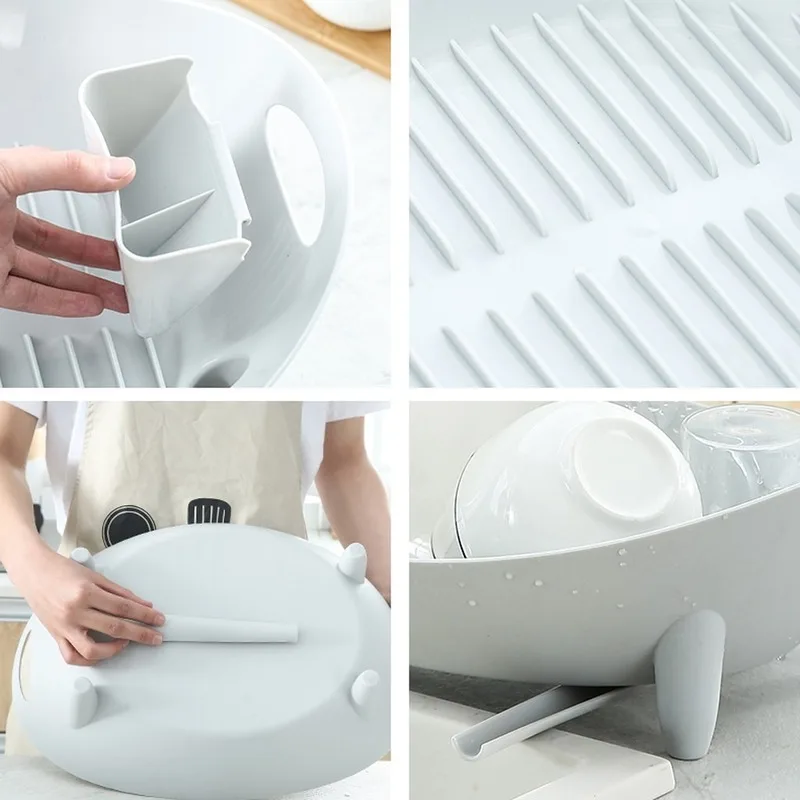 

Dish Rack Drain Racks Drain Dry Dishes Tableware Storage Rack Dinnerware Organizer Shelf Cutlery drain bowl rack storage Tray