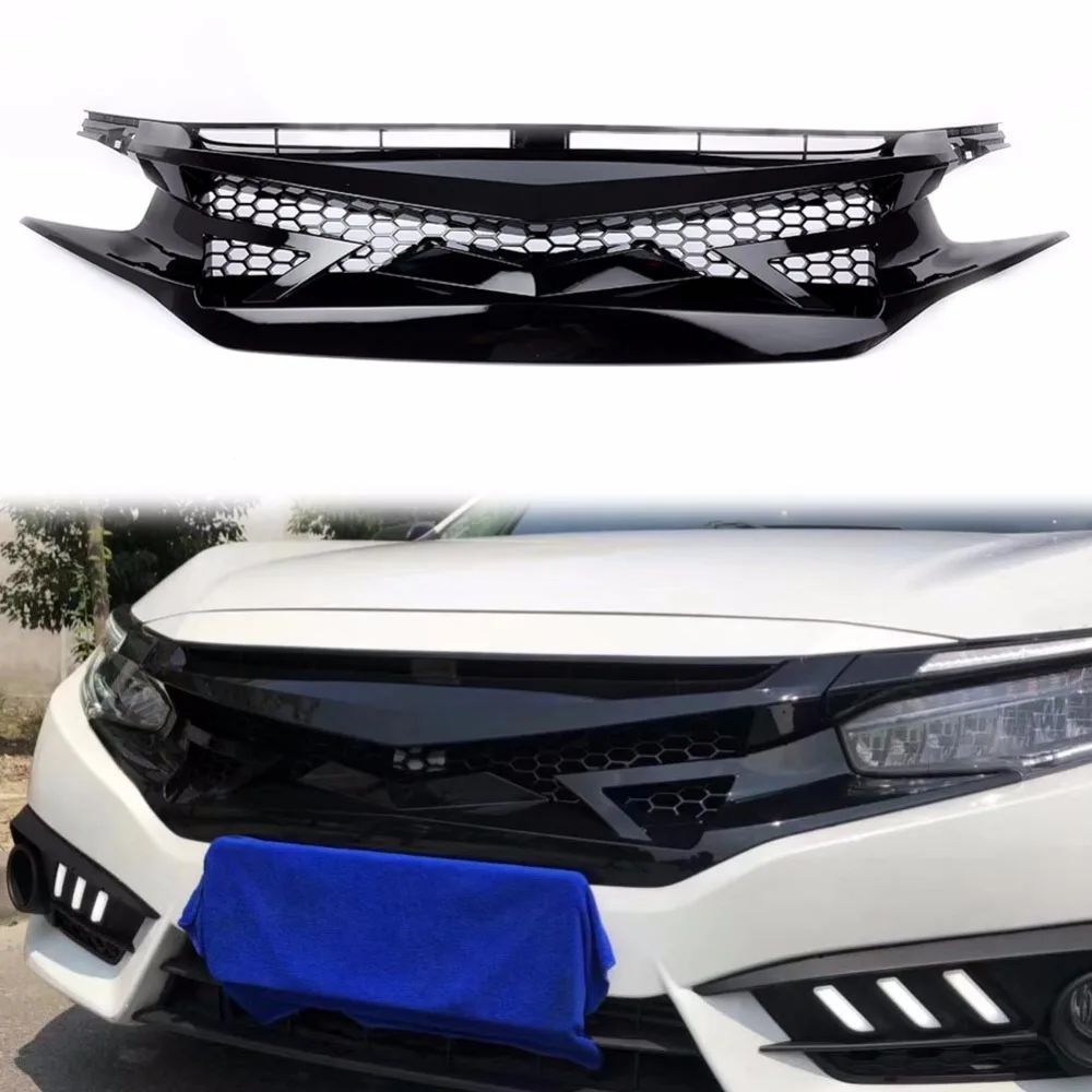 Автомобильные наружные тюнинговые решетки для Honda Civic 2016 ABS решетка подходит 2017