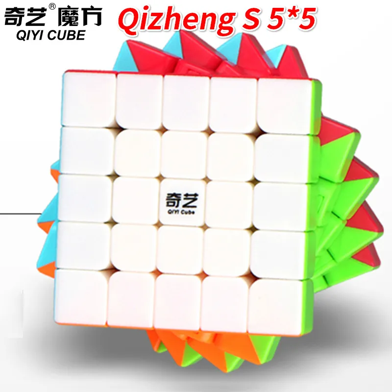 Qiyi Qizheng s 5x5, Magico, кубики цветной или черный Qizheng Скорость головоломка Гладкий кубики, игрушки для Для детей Cubo Magico
