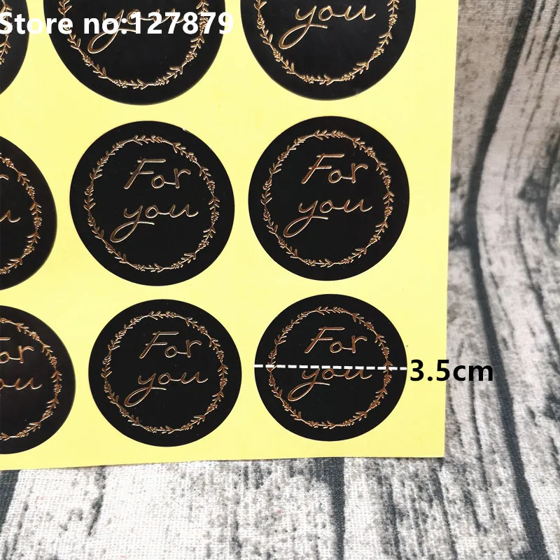 

Набор наклеек для тортов SJMANDUN черные 120 шт