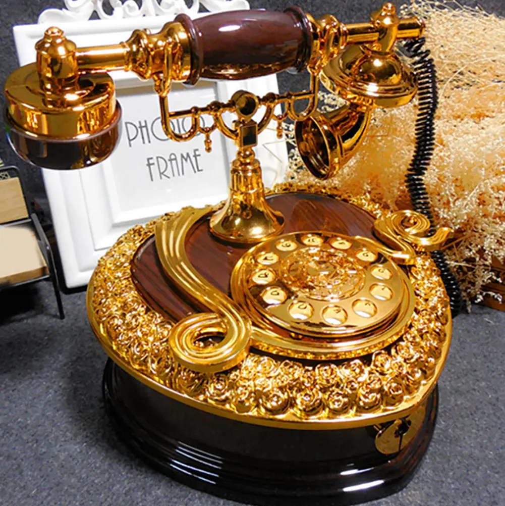 Музыкальная шкатулка винтажный циферблат телефон по часовой стрелке Весенняя