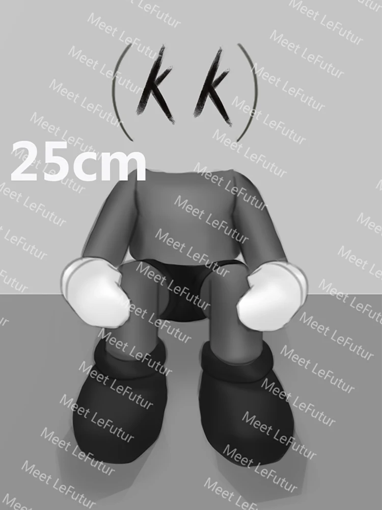 Bearbricklys-figuras de modelos coleccionables de PVC, modelos de juguetes de PVC de 25cm, Brian, Sit Down, PrototypeKaw, 25cm-5
