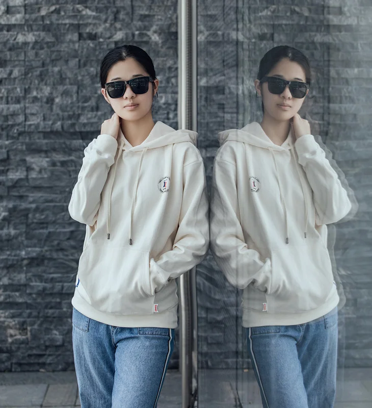 

Ader 2021 осень-зима корейский бренд Step британский стиль свободная парная модель женская зимняя Толстовка с принтом на плечо