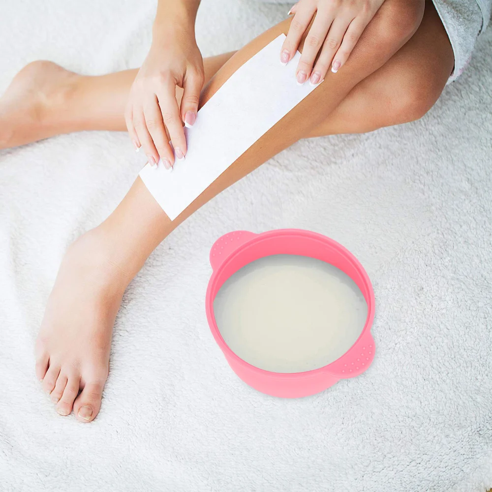 

2pcs Folding Silicone Pot Hair Remover Machine Waxing Bowl Home Waxing Accessory