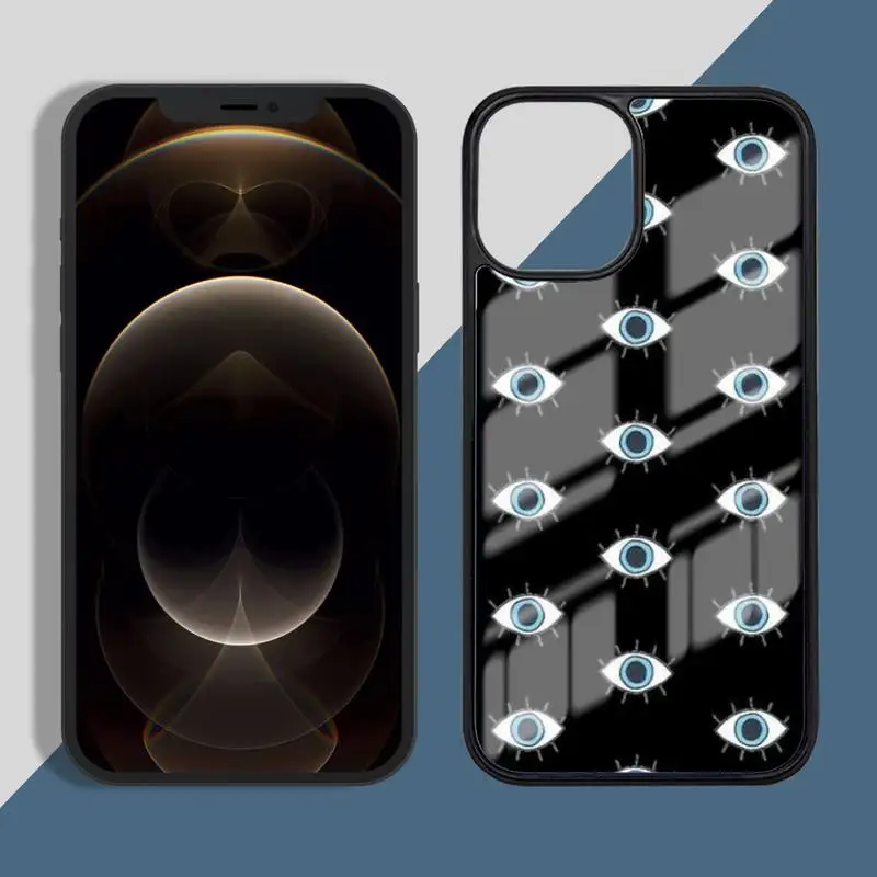 

Eye Blue Evil Eye Phone Case PC for iPhone 11 12 pro XS MAX 8 7 6 6S Plus X 5S SE 2020 XR