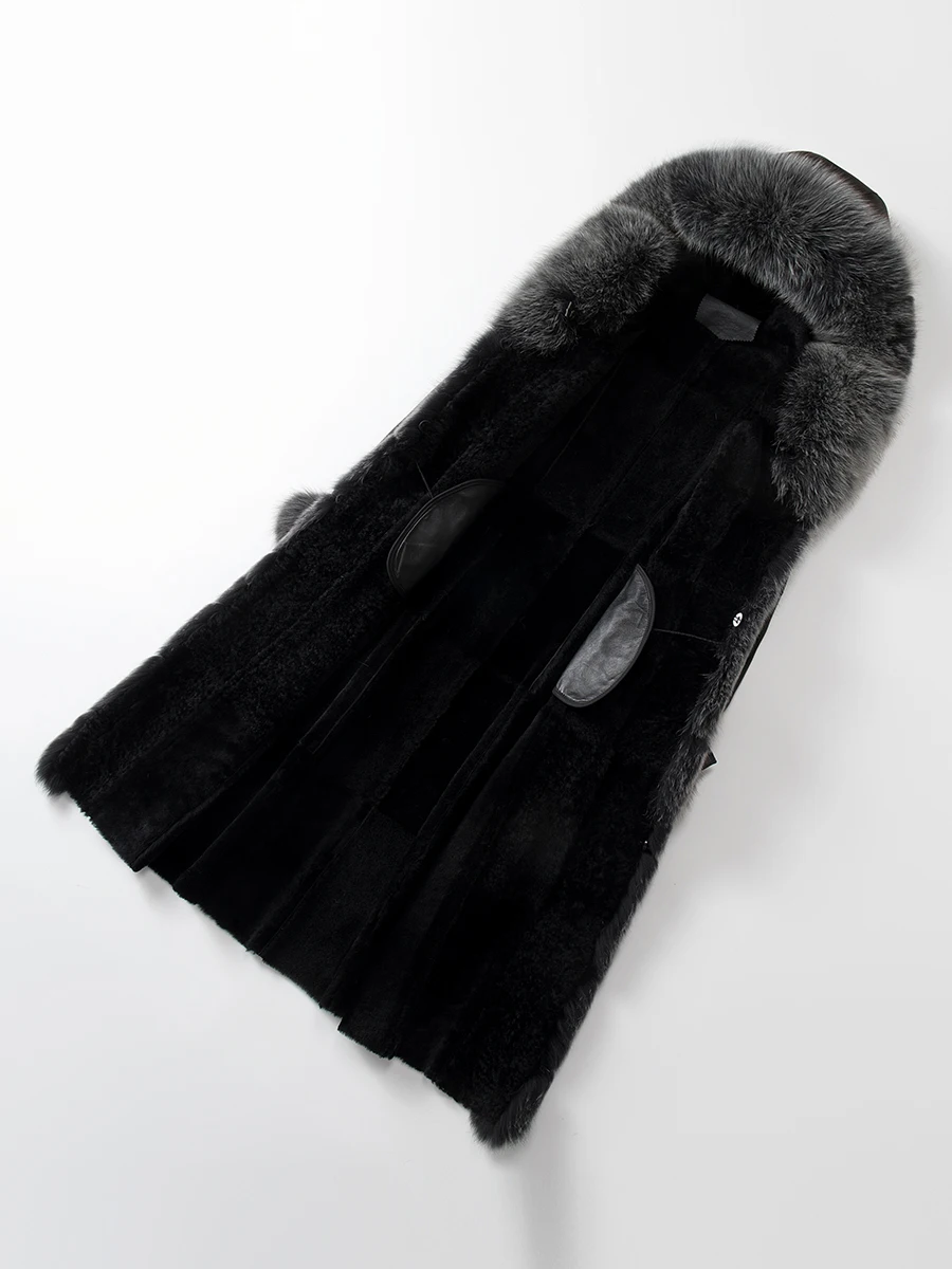 2020 зимнее пальто из натурального меха Женская куртка короткой овечьей шерсти