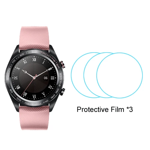 Pink add film Huawei Honor Watch Magic Smart Watch gps 5ATM водонепроницаемый трекер сердечного ритма трекер сна рабочий 7 дней напоминание о сообщениях - Цвет: Pink add film